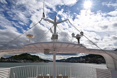 ニューびんごの船上デッキから