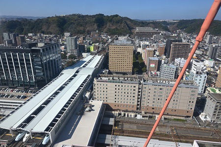 鹿児島中央駅と新幹線